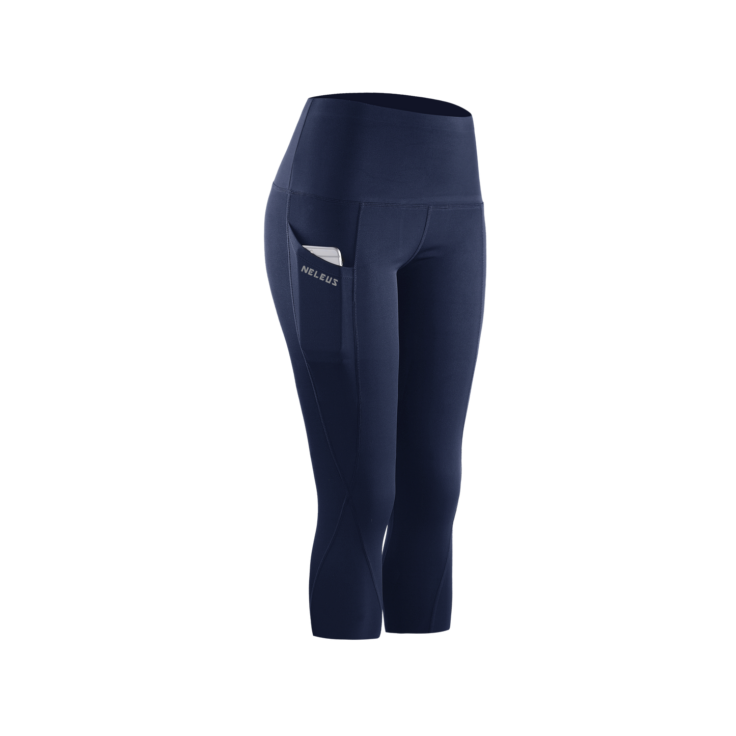 NELEUS Womens Tummy Control High Waist Capri Yoga Leggings with Pocket