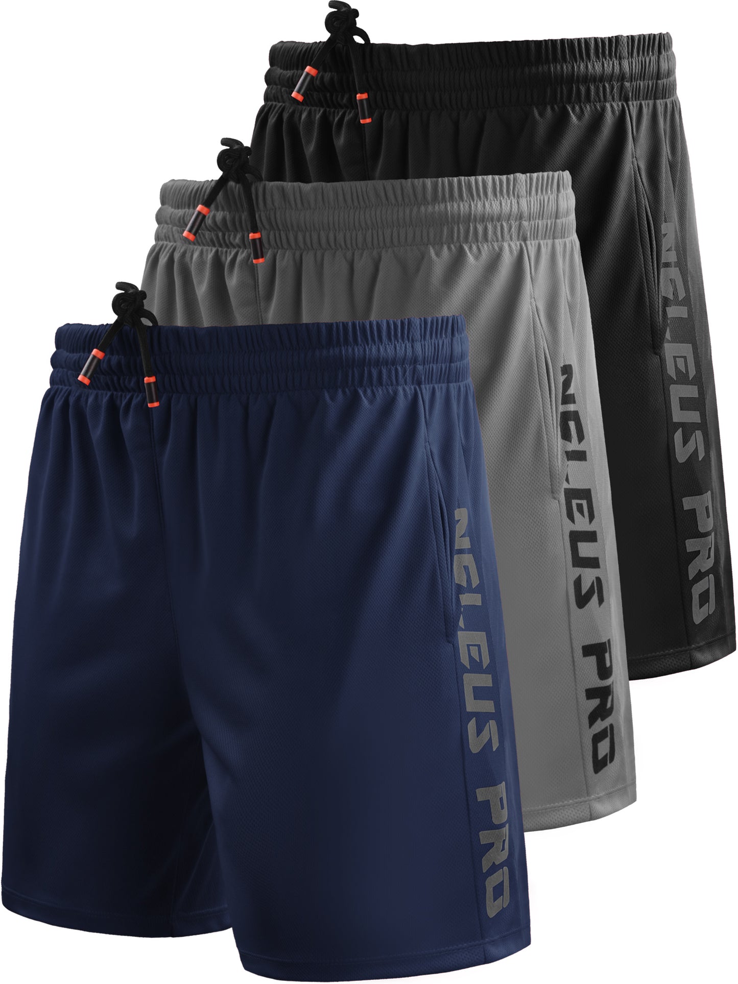 NELEUS Mens 7" Workout Running Shorts Athletic Shorts Lightweight with Pockets