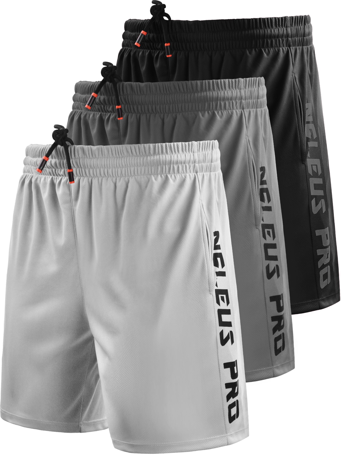 NELEUS Mens 7" Workout Running Shorts Athletic Shorts Lightweight with Pockets