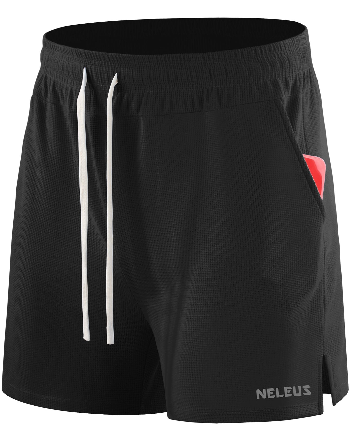 NELEUS Mens 4" Wrokout Running Shorts with Towel Loop and Pockets Exercise Shorts for Training