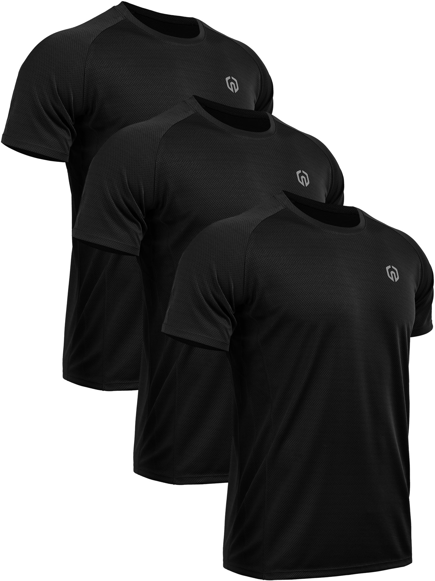NELEUS Mens Dry Fit Mesh Athletic Shirts 3 Pack