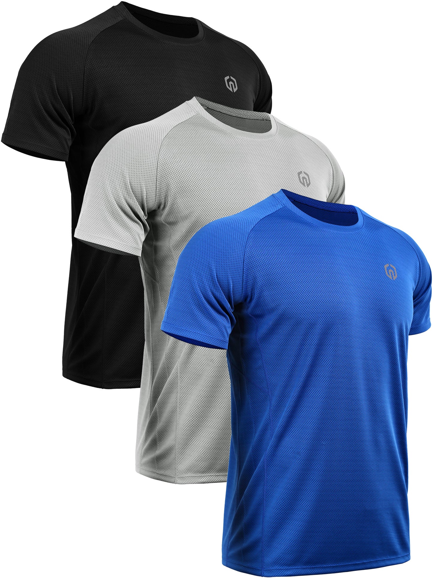 NELEUS Mens Dry Fit Mesh Athletic Shirts 3 Pack