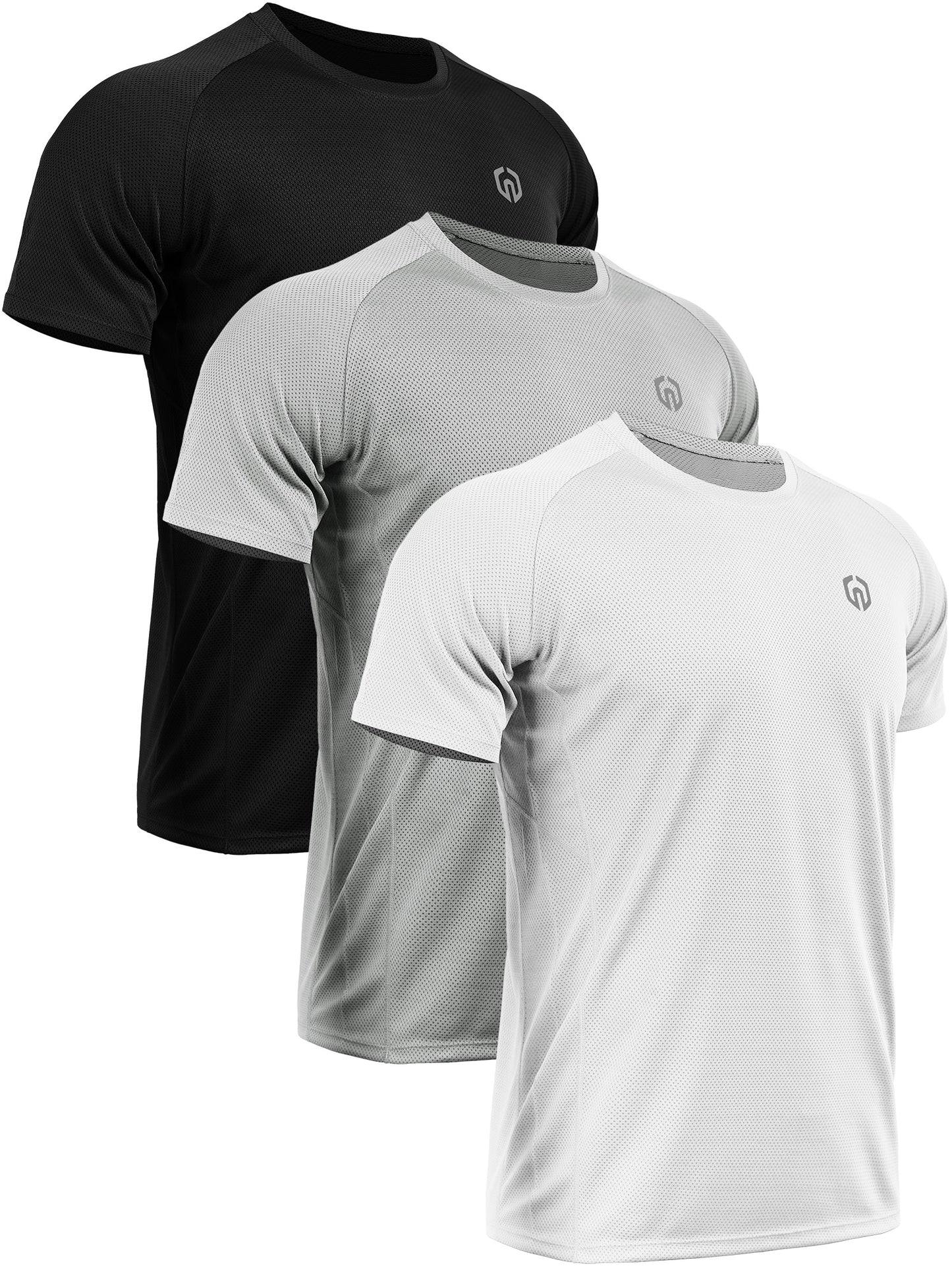 NELEUS Mens Dry Fit Mesh Athletic Shirts 3 Pack