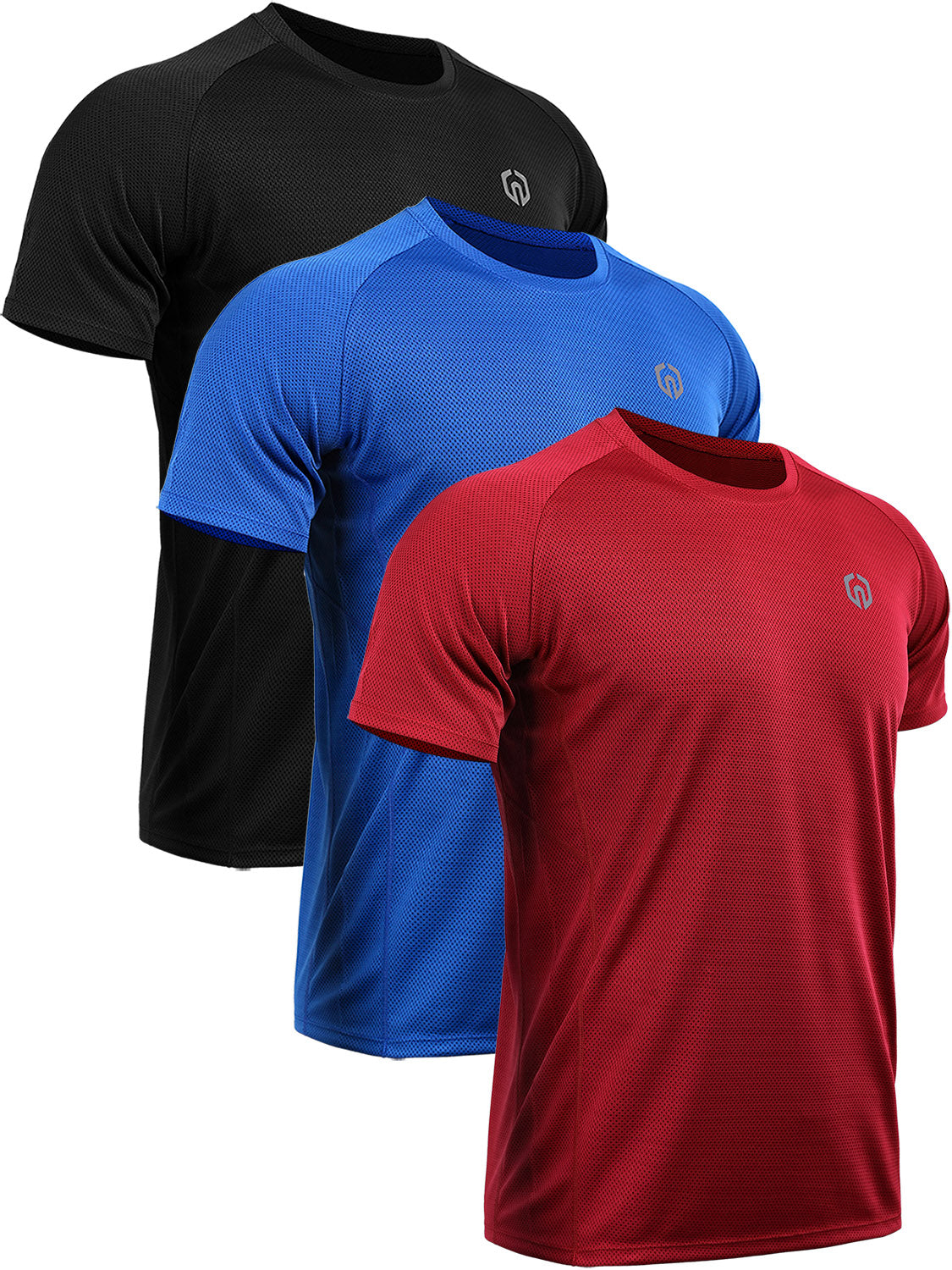 NELEUS Mens Dry Fit Mesh Athletic Shirts 3 Pack