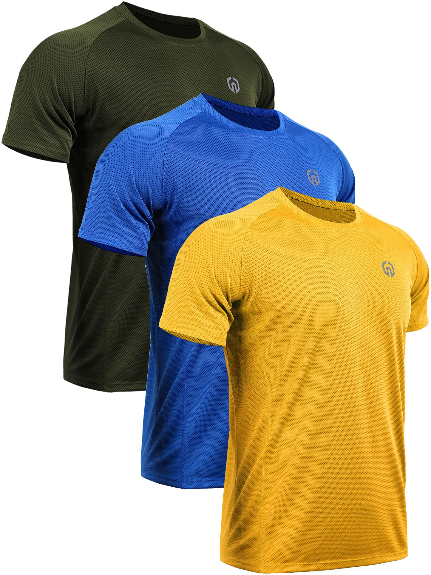 NELEUS Mens Dry Fit Mesh Athletic Shirts 3 Pack