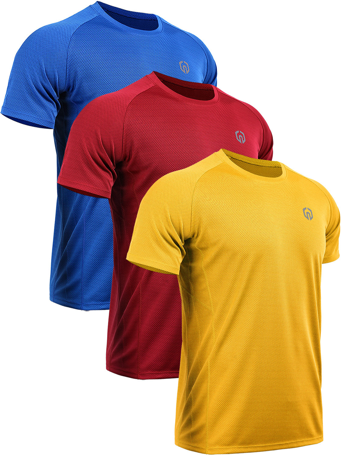 NELEUS Mens Dry Fit Mesh Athletic Shirts 3 Pack