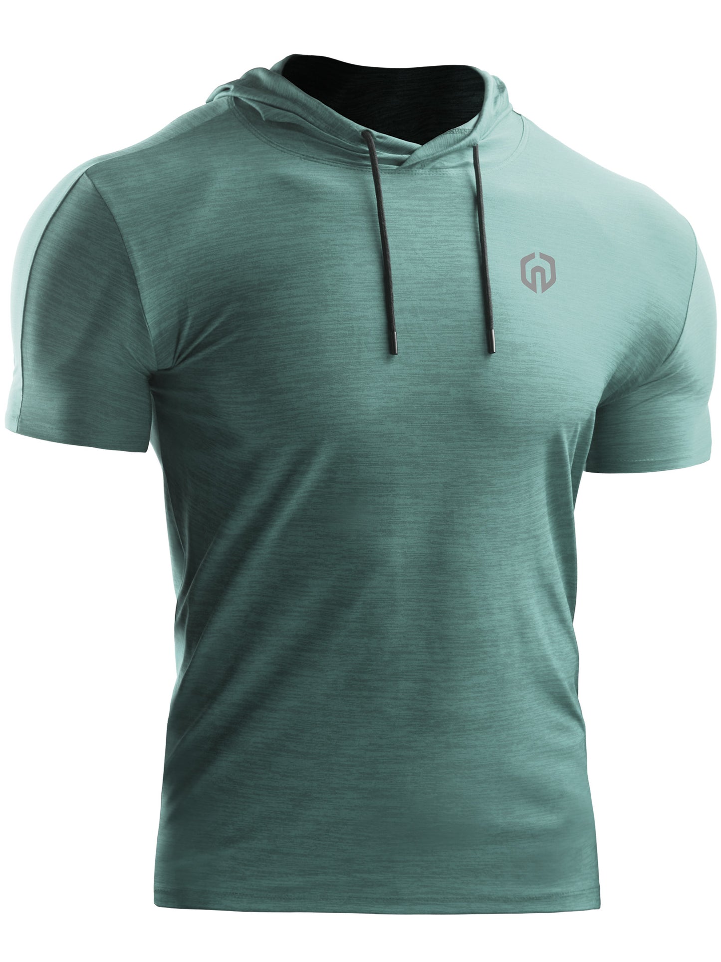 NELEUS Mens Dry Fit Running Shirt Workout Athletic Shirt with Hoods Short Sleeves