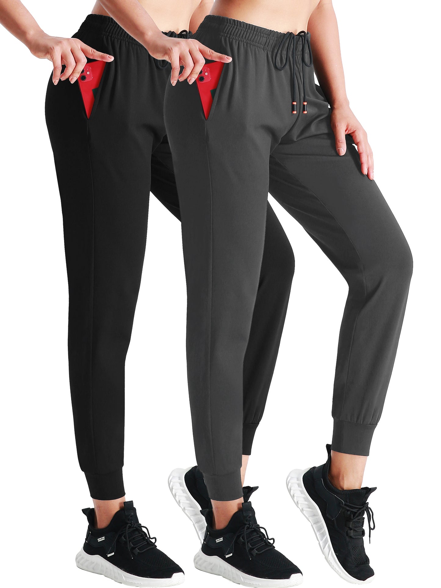 NELEUS Women's High Waist Sweatpants Running Workout Pants with Pockets Relaxed Fit