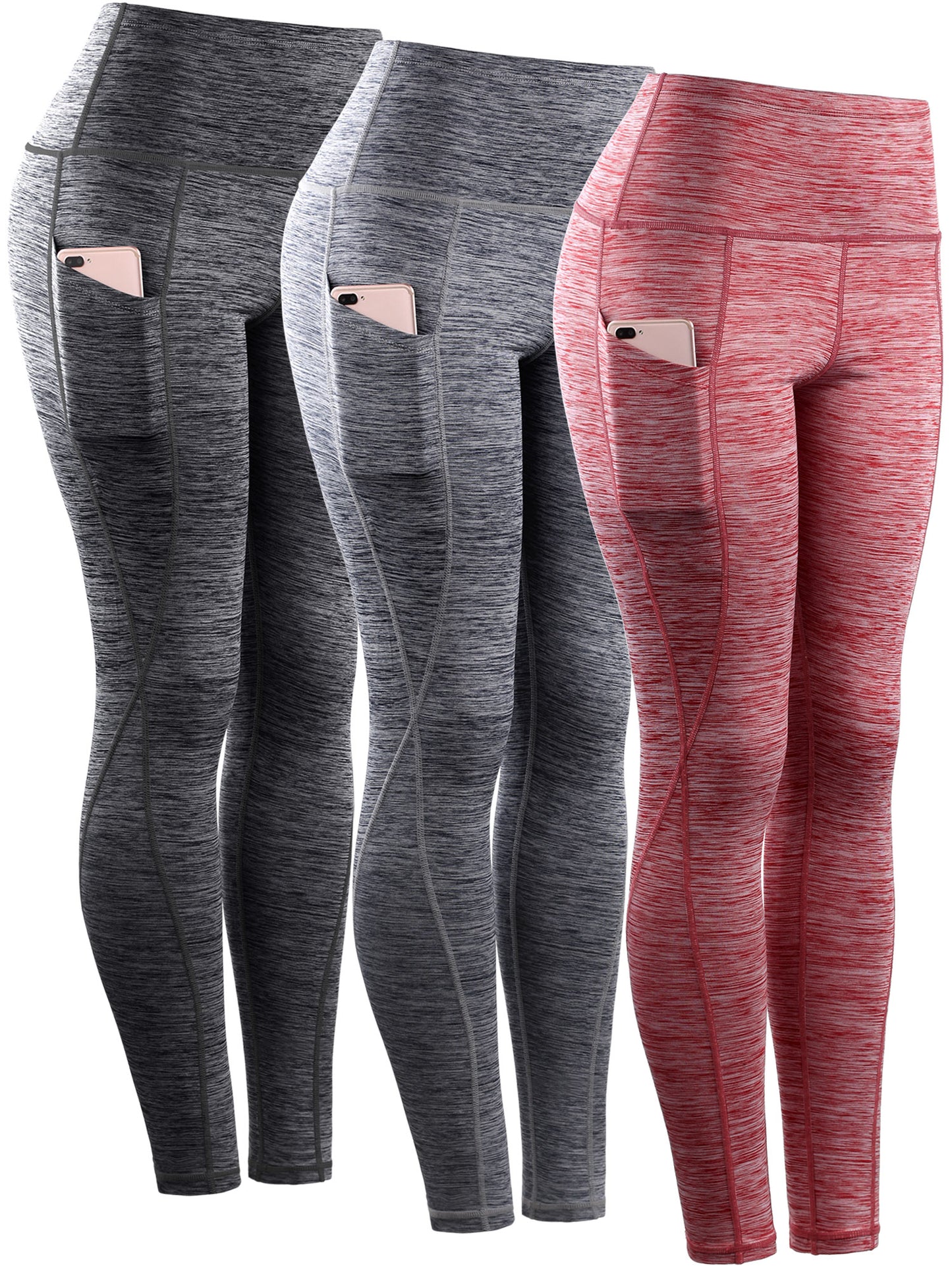 NELEUS Womens Yoga Running Leggings with Pocket Tummy Control High Waist