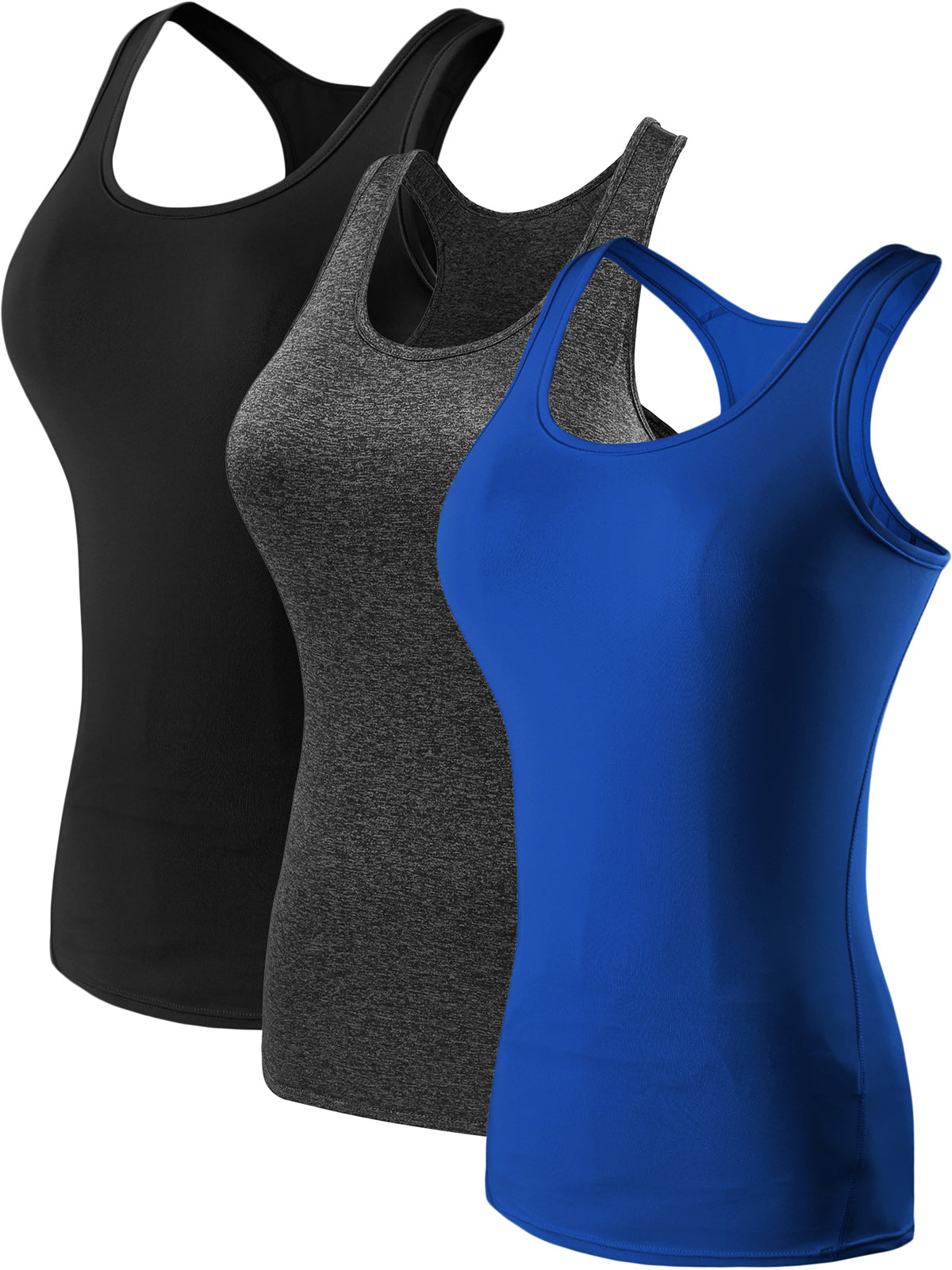 NELEUS Womens Compression Base Layer Dry Fit Tank Top 3 Pack