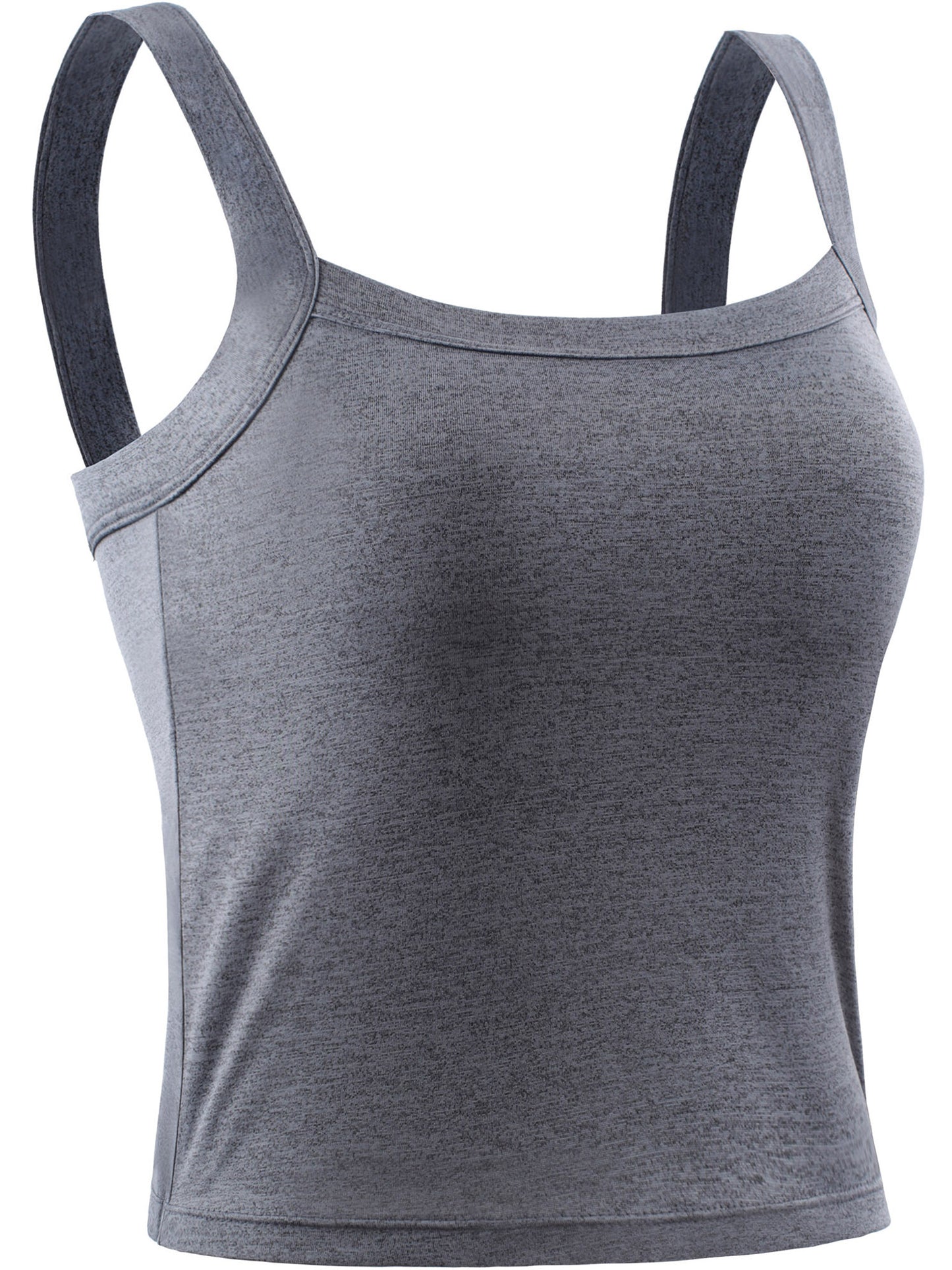 NELEUS Womens Athletic Cropped Tank Top with Built in Bra Camisole for Layer Stretch Wider Strap