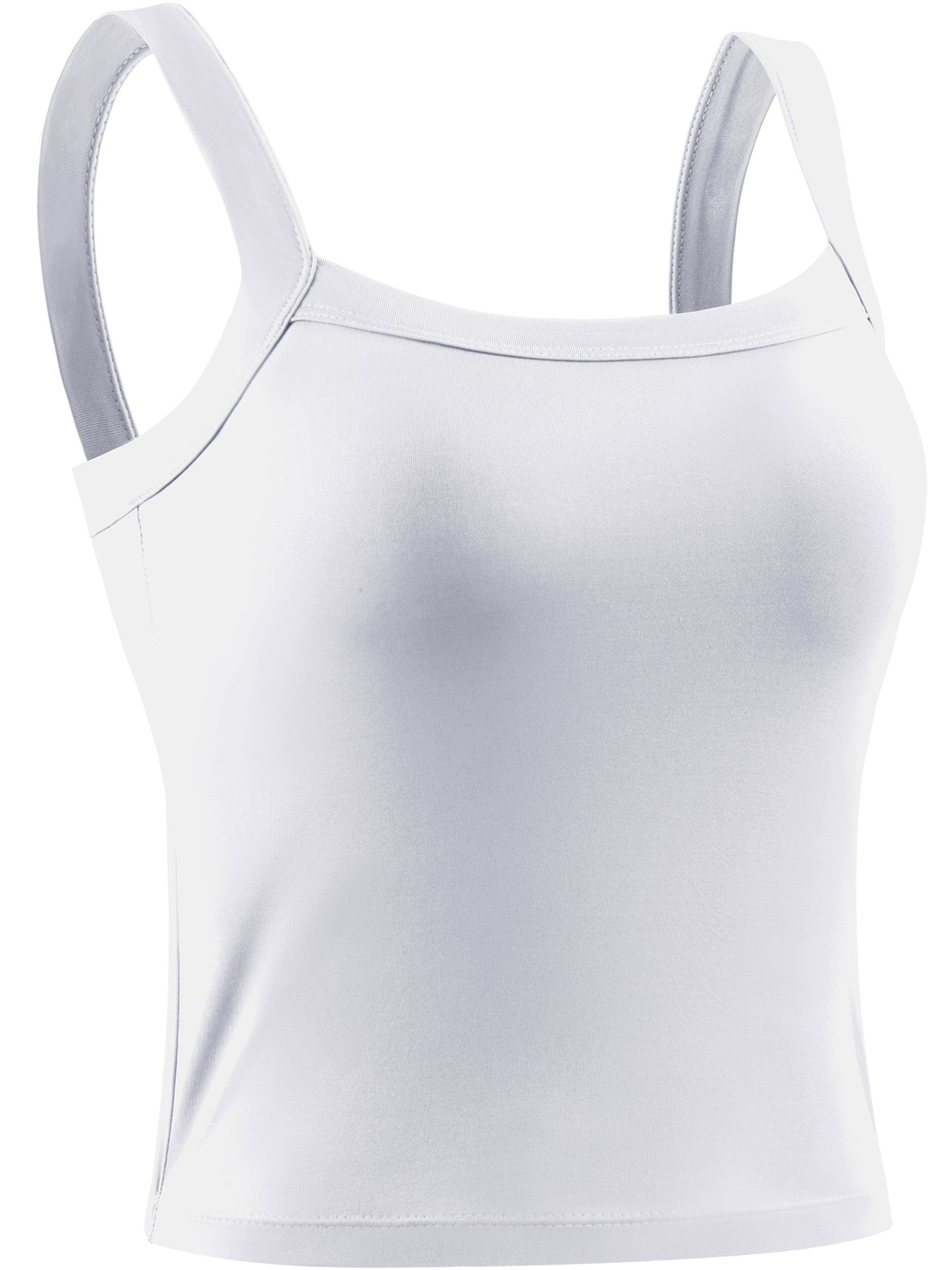 NELEUS Womens Athletic Cropped Tank Top with Built in Bra Camisole for Layer Stretch Wider Strap