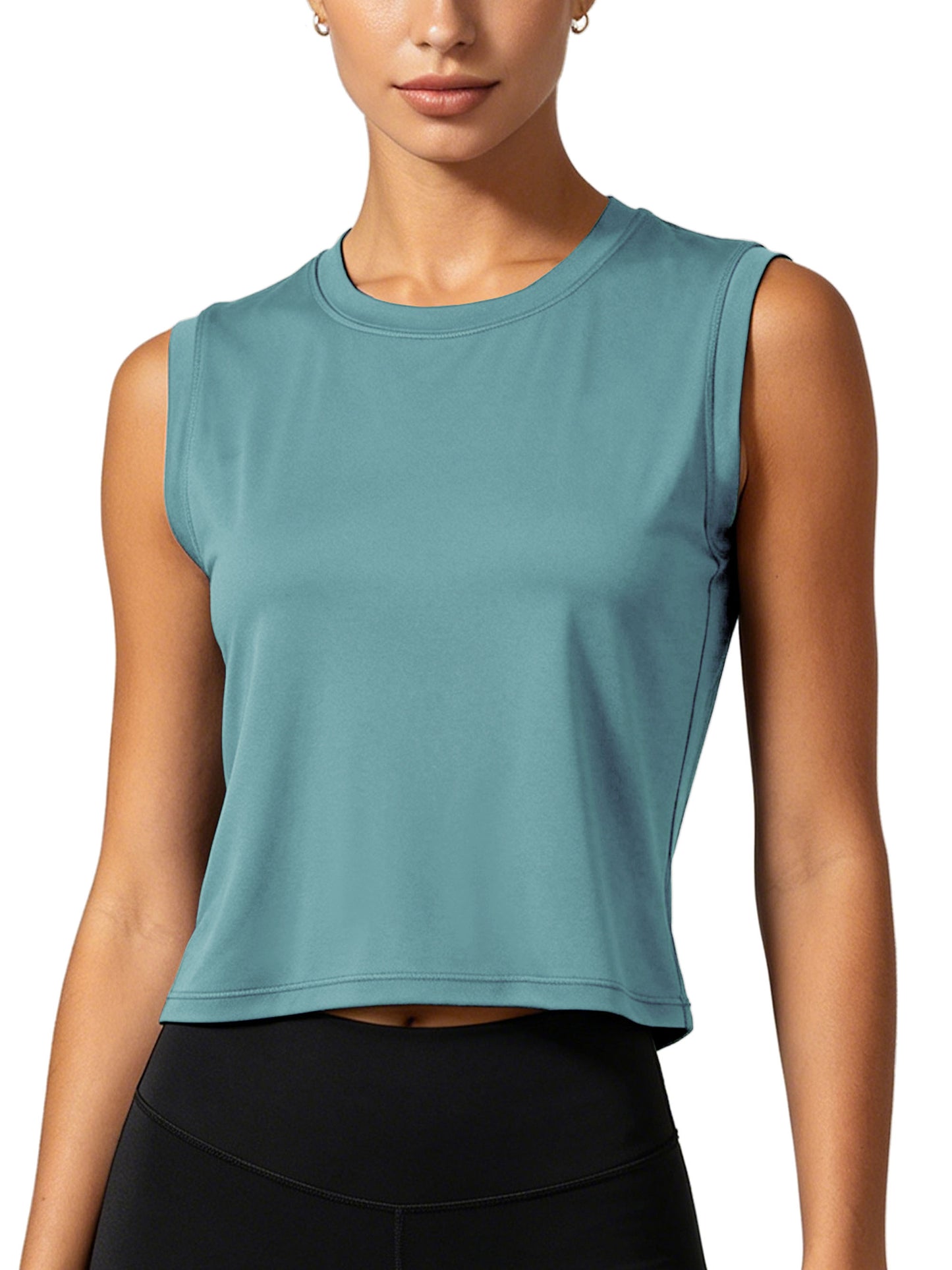 NELEUS Womens Workout Tank Tops Athletic Crop Top Loose Fit Yoga Shirts Quick Dry Sleeveless
