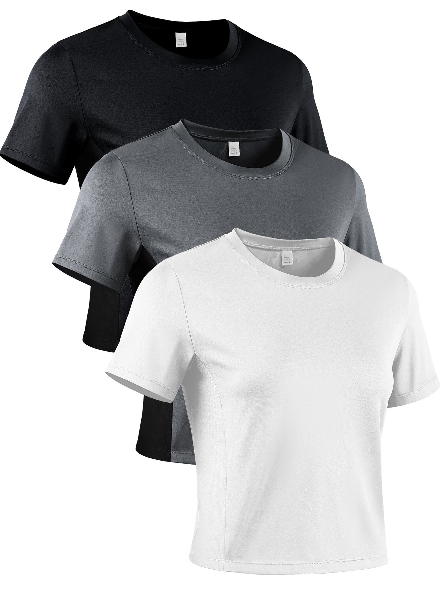 NELEUS Womens Workout Shirts Athletic Running Yoga Short Sleeve Tops Tight Fit Breathable Crewneck