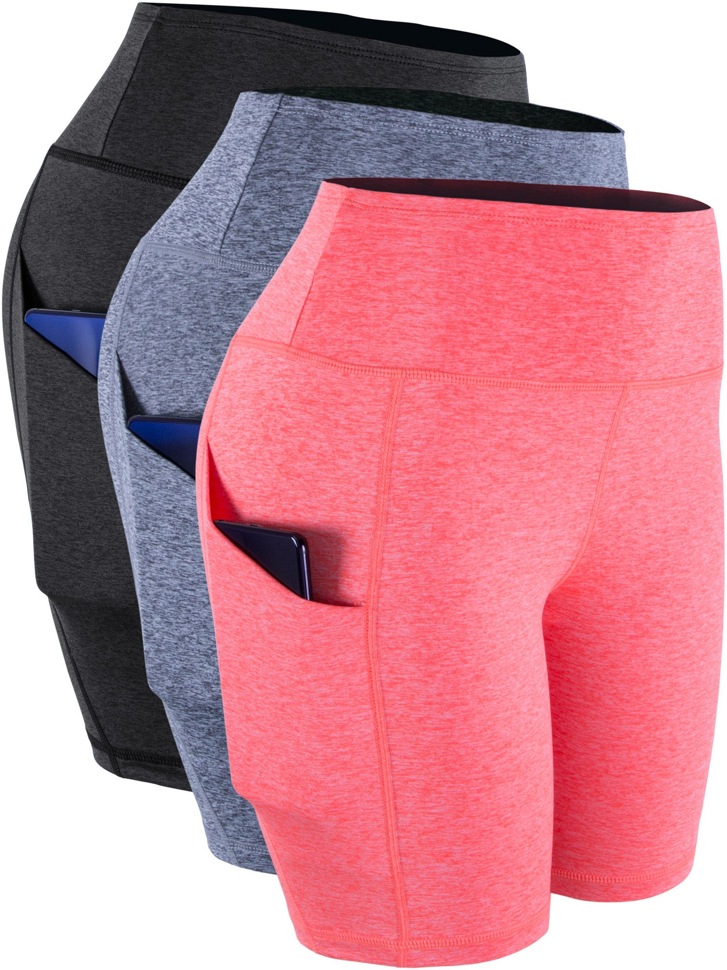 NELEUS Womens High Waisted Compression Bike Shorts Workout Running Shorts with Pockets