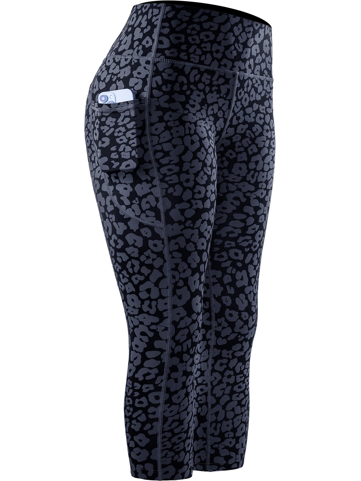 NELEUS Womens High Waist Capri Yoga Leggings Cropped Pant for Workout with Two Pockets