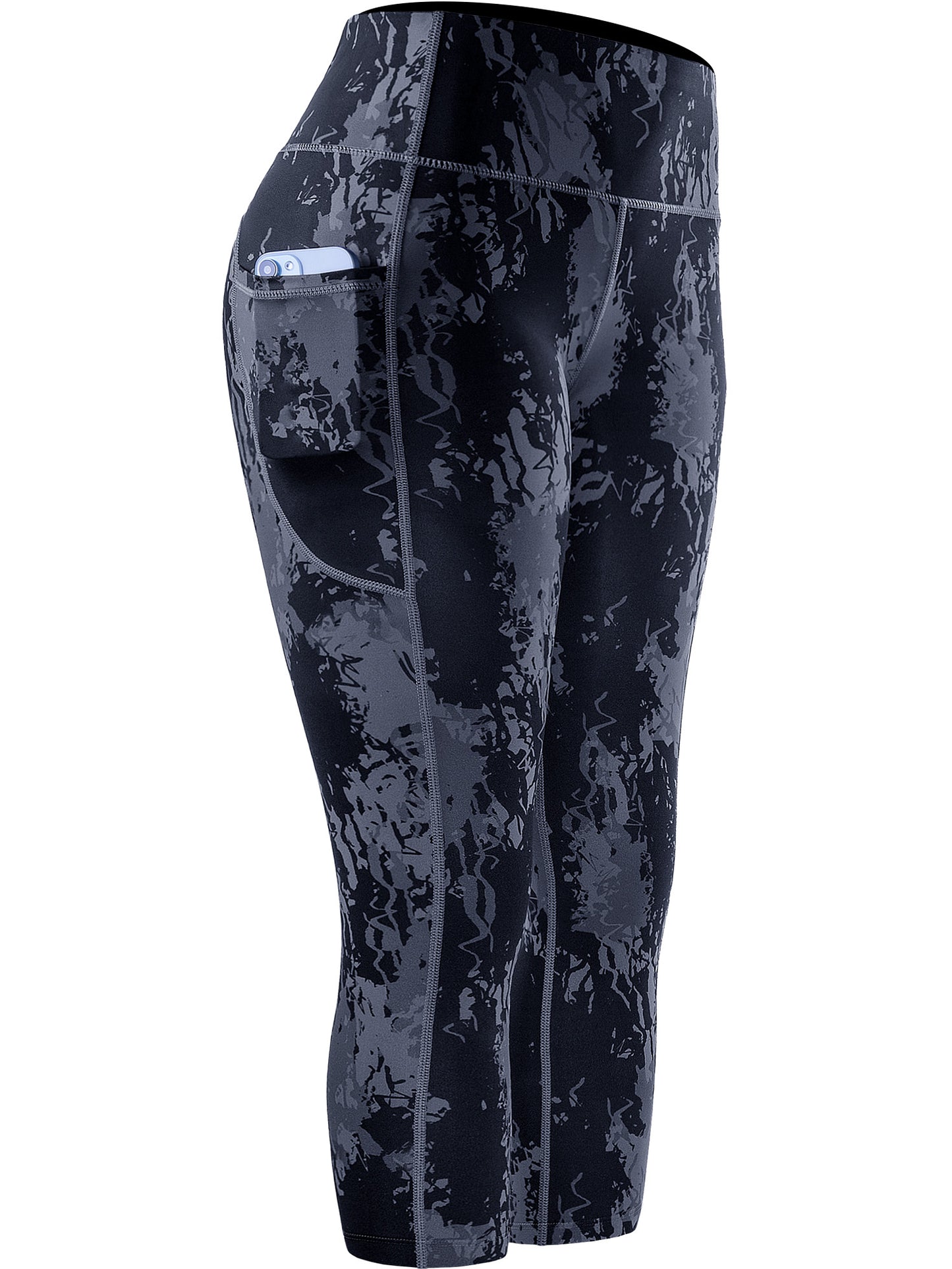 NELEUS Womens High Waist Capri Yoga Leggings Cropped Pant for Workout with Two Pockets