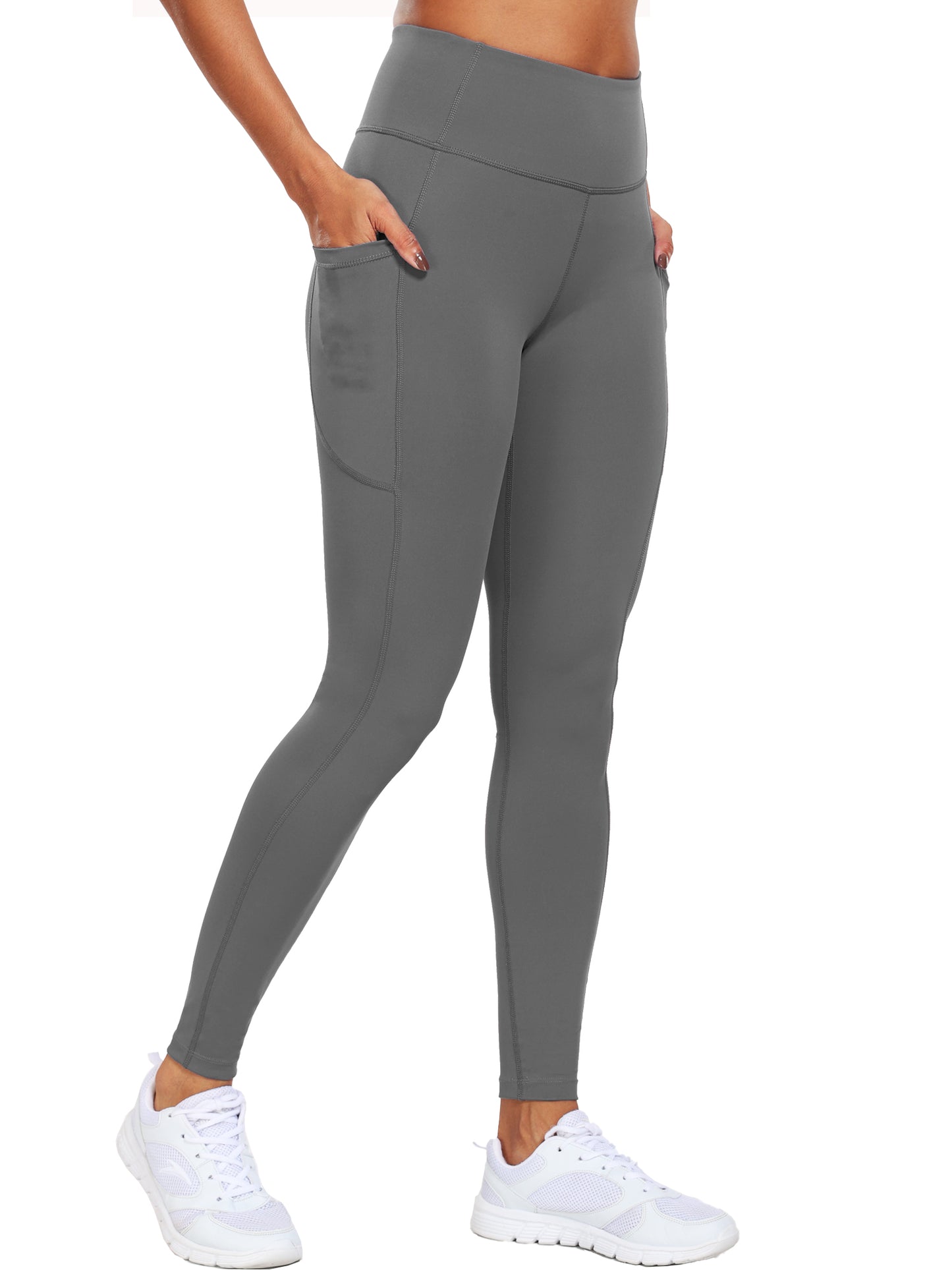 NELEUS Womens High Waist Ankle Yoga Leggings Workout with Two Pockets