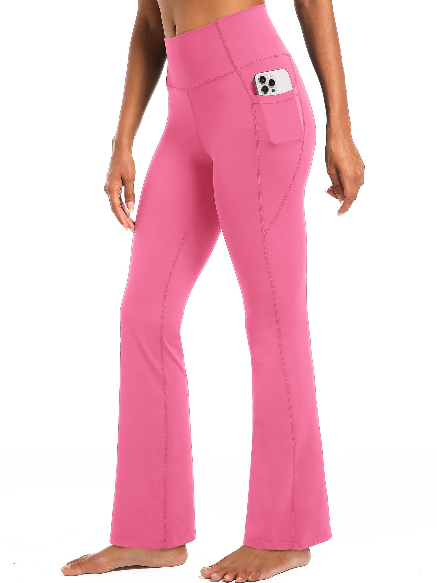 NELEUS Womens Flare Leggings for Yoga Workout Lycra High Waist Stretch Bootcut Pants with Two Pockets