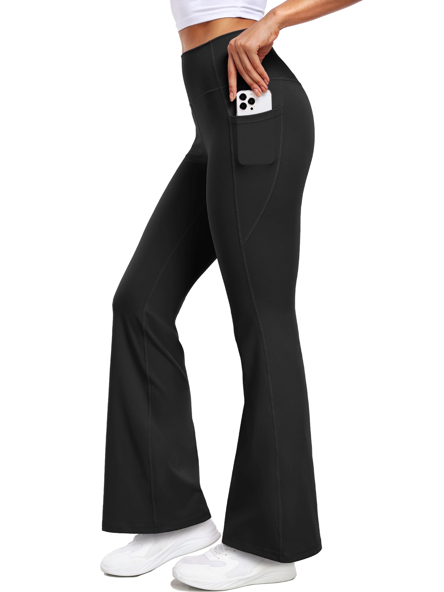 NELEUS ButterSoftFlex Womens Flare Leggings Athletic Yoga Workout Pants Bootcut High Waist with Side Pockets