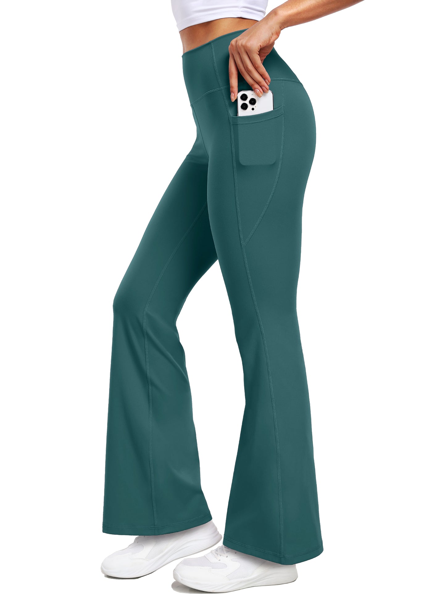 NELEUS ButterSoftFlex Womens Flare Leggings Athletic Yoga Workout Pants Bootcut High Waist with Side Pockets