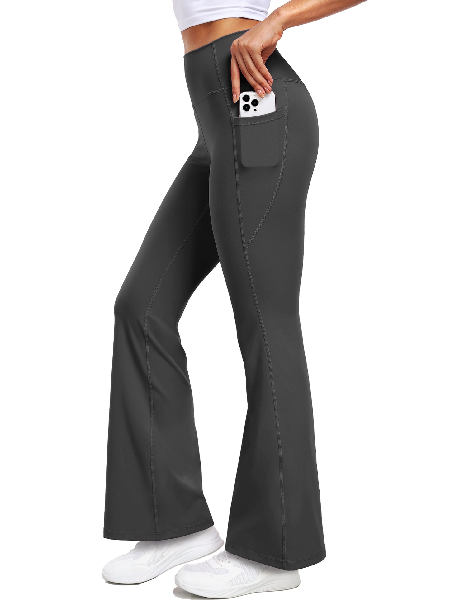 NELEUS ButterSoftFlex Womens Flare Leggings Athletic Yoga Workout Pants Bootcut High Waist with Side Pockets