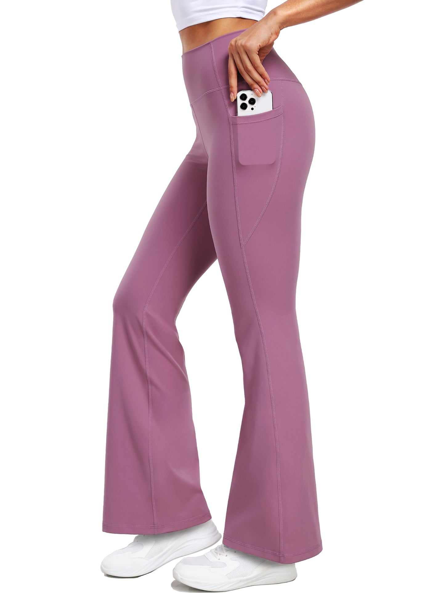 NELEUS ButterSoftFlex Womens Flare Leggings Athletic Yoga Workout Pants Bootcut High Waist with Side Pockets