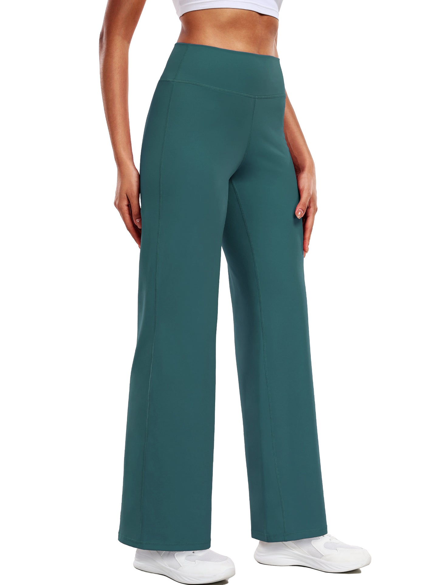 NELEUS ButterSoftFlex Womens Wide Leg Pants Athletic Yoga Legging Casual Sweatpants with Waistband Pocket