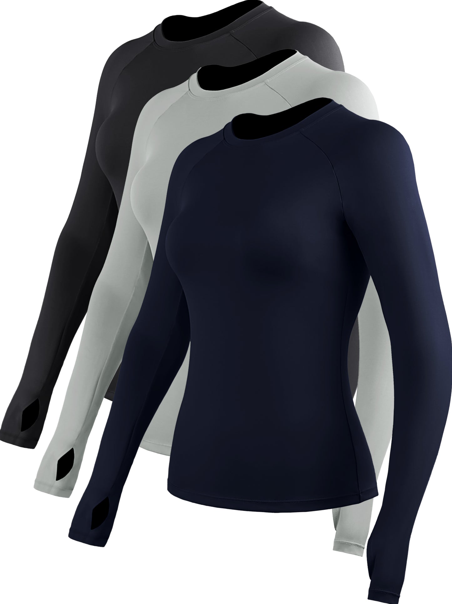 NELEUS Womens Quick-Drying Running Long Sleeve Shirt for Workout With Thumb Hole Cuffs