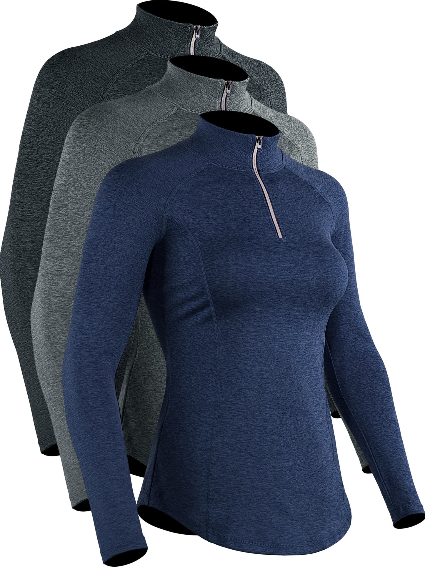 NELEUS Womens Compression Long Sleeve Shirts for Workout Yoga Shirts Hiking 1/4 Zip Pullover