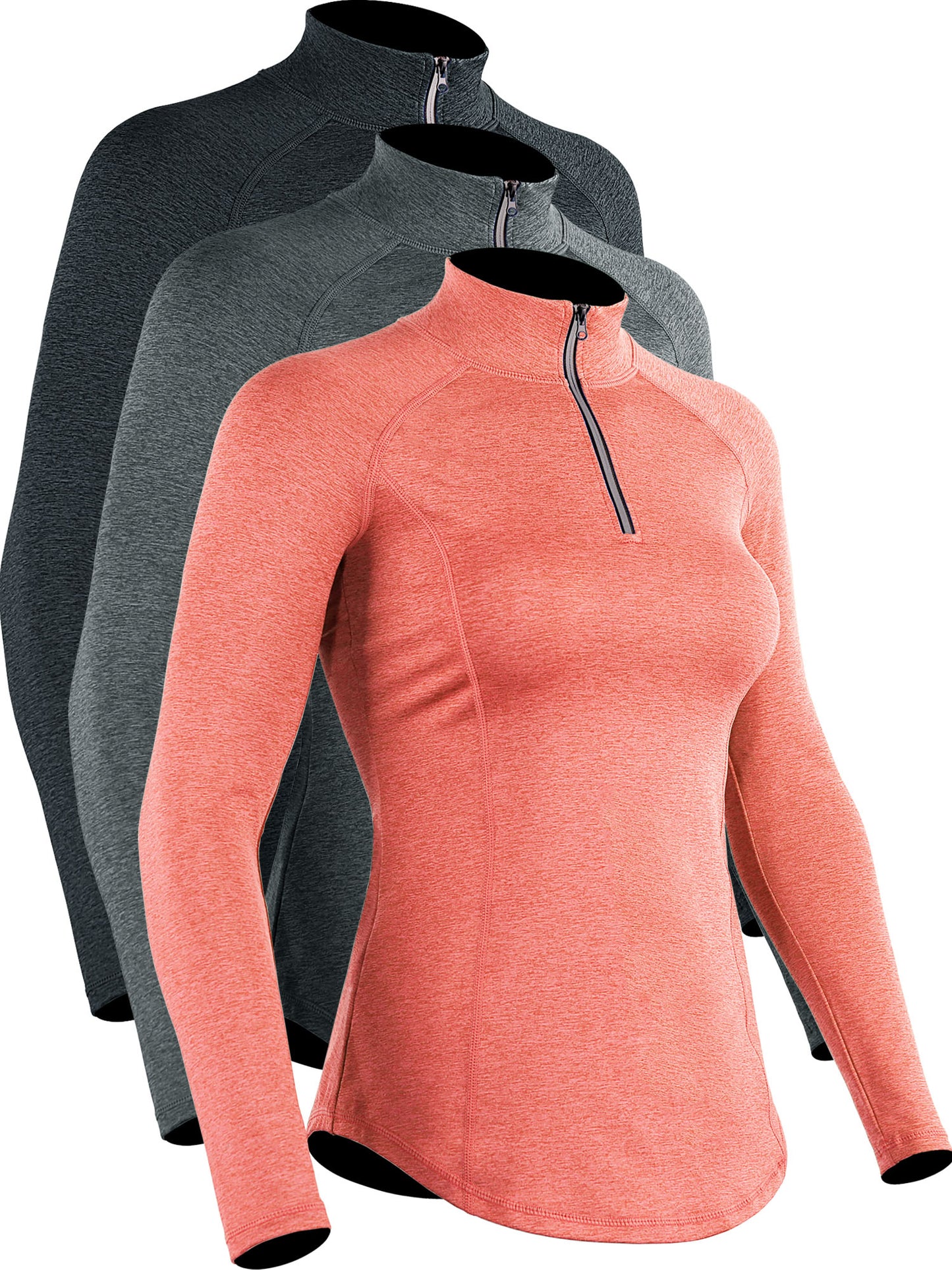 NELEUS Womens Compression Long Sleeve Shirts for Workout Yoga Shirts Hiking 1/4 Zip Pullover