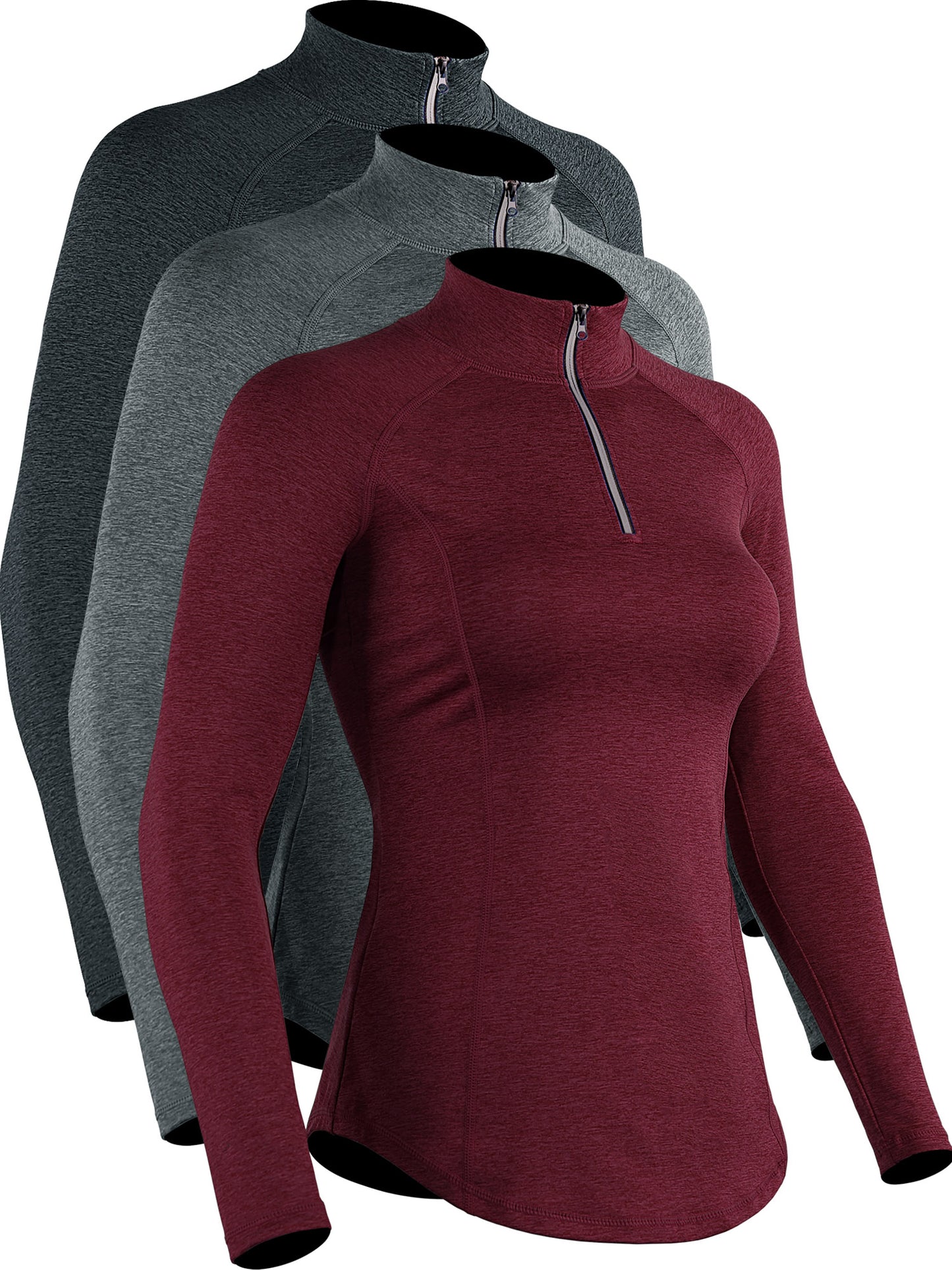 NELEUS Womens Compression Long Sleeve Shirts for Workout Yoga Shirts Hiking 1/4 Zip Pullover