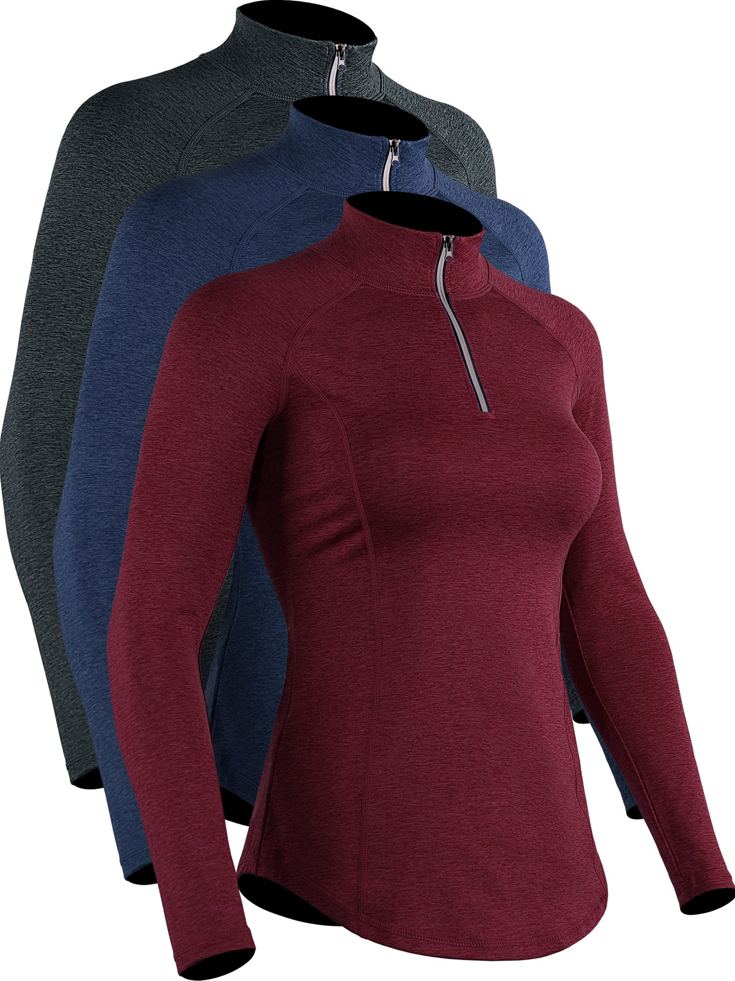 NELEUS Womens Compression Long Sleeve Shirts for Workout Yoga Shirts Hiking 1/4 Zip Pullover
