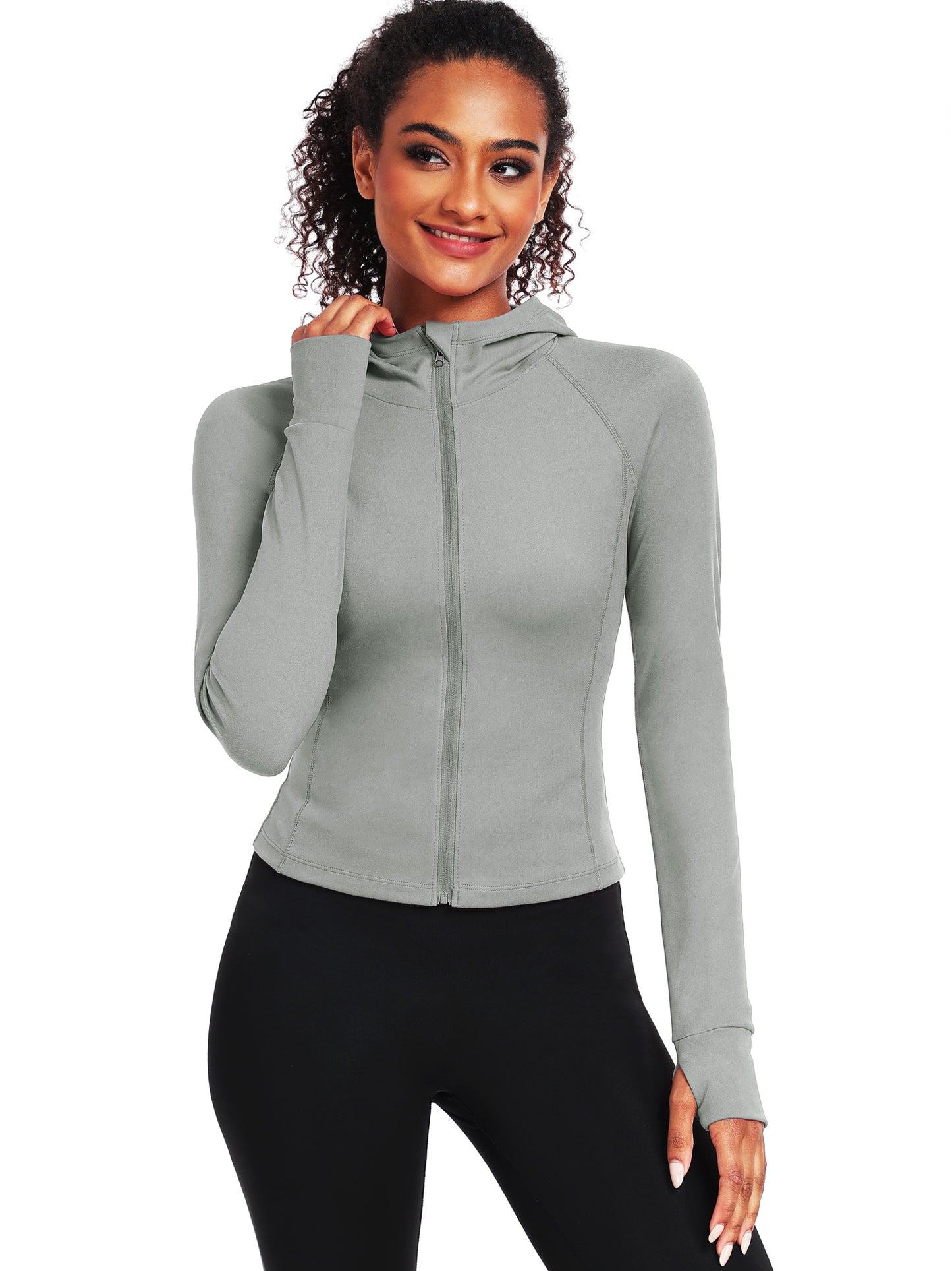 NELEUS Womens Athletic Jackets Zip Up Yoga Workout Jacket Short Coat Slim Fit With 2 Inner Pockets