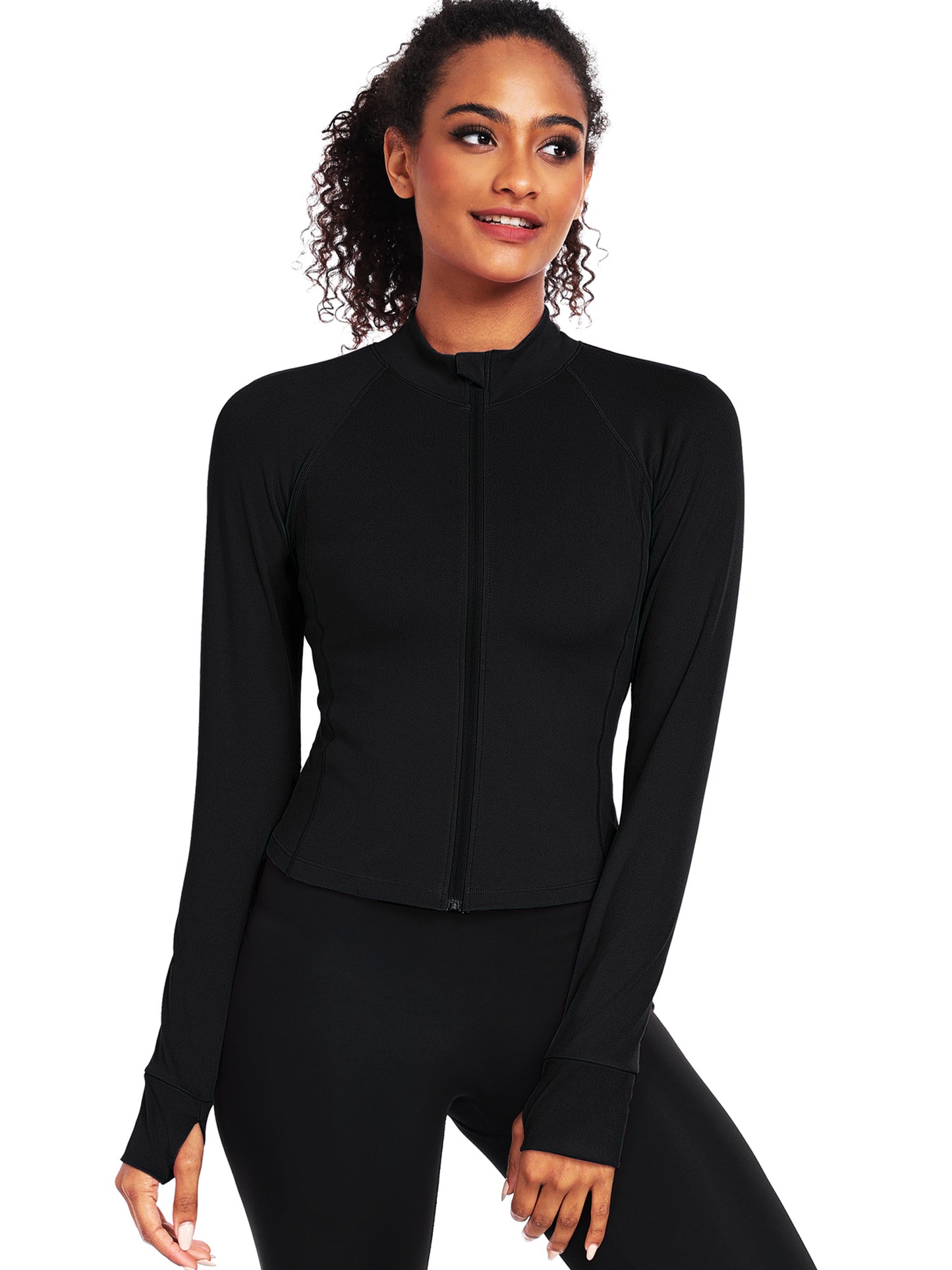 NELEUS Womens Athletic Jackets Zip Up Yoga Workout Jacket Short Coat Slim Fit With 2 Inner Pockets