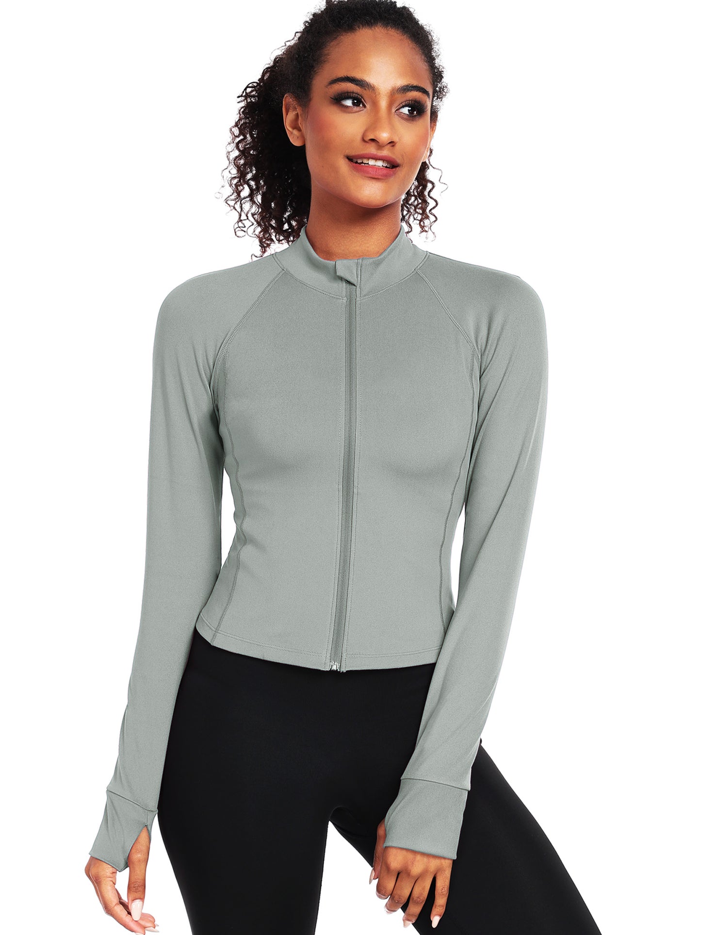 NELEUS Womens Athletic Jackets Zip Up Yoga Workout Jacket Short Coat Slim Fit With 2 Inner Pockets