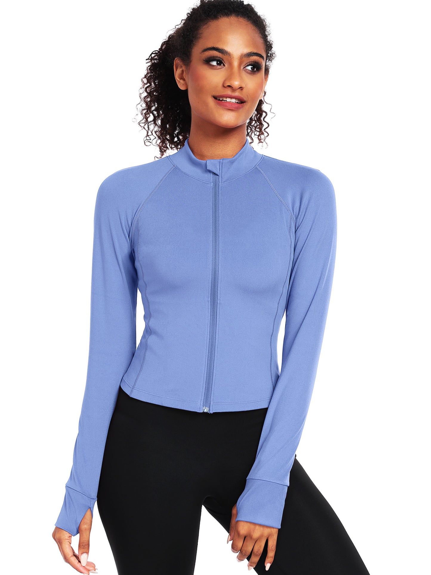 NELEUS Womens Athletic Jackets Zip Up Yoga Workout Jacket Short Coat Slim Fit With 2 Inner Pockets