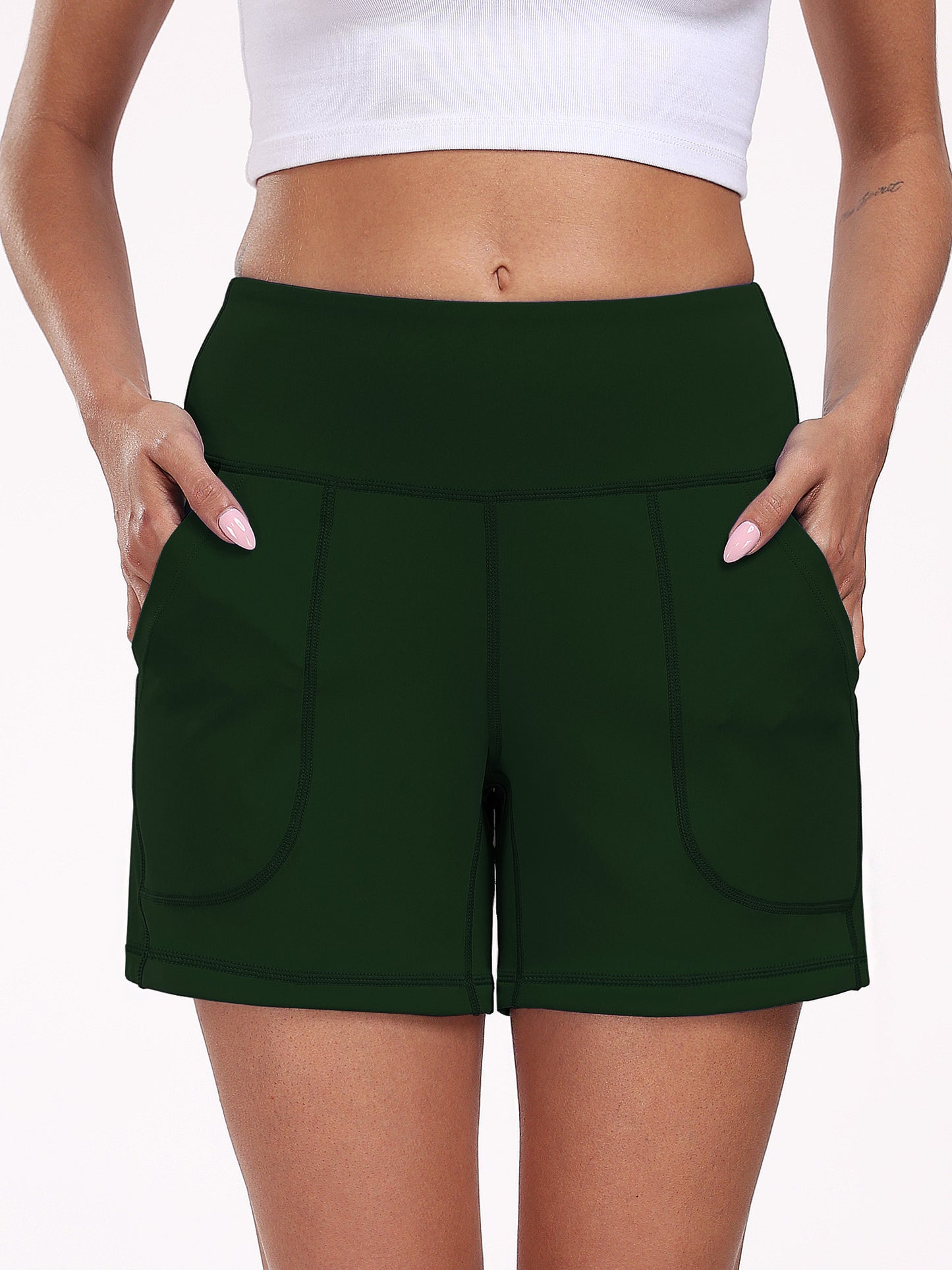 NELEUS Womens Workout Shorts Wide Leg Yoga Shorts for Women Casual Summer Athletic Short with Pockets