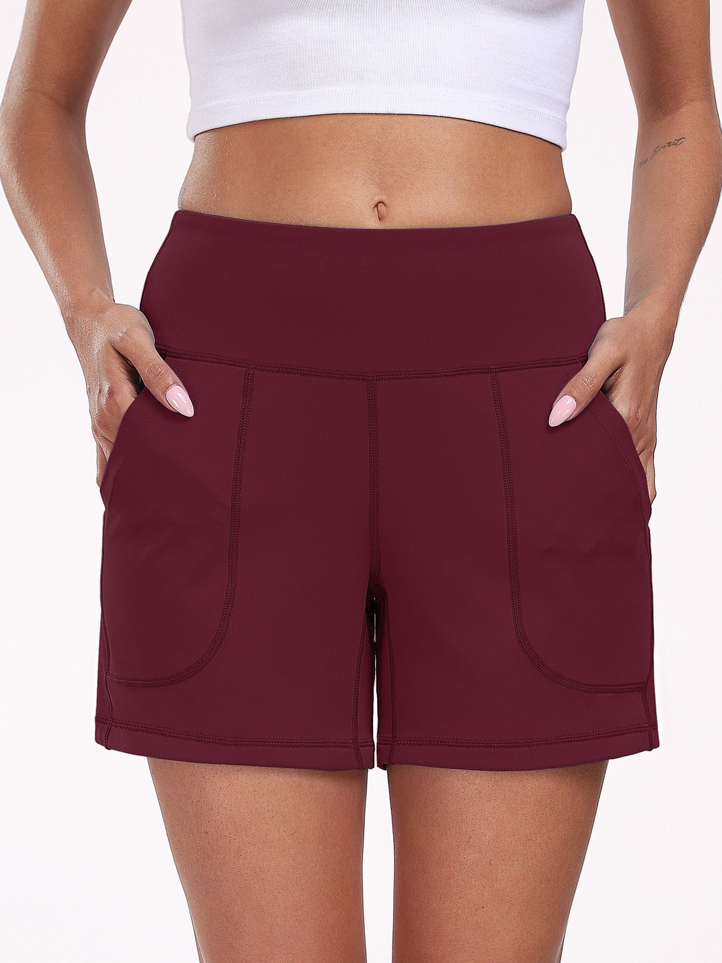 NELEUS Womens Workout Shorts Wide Leg Yoga Shorts for Women Casual Summer Athletic Short with Pockets