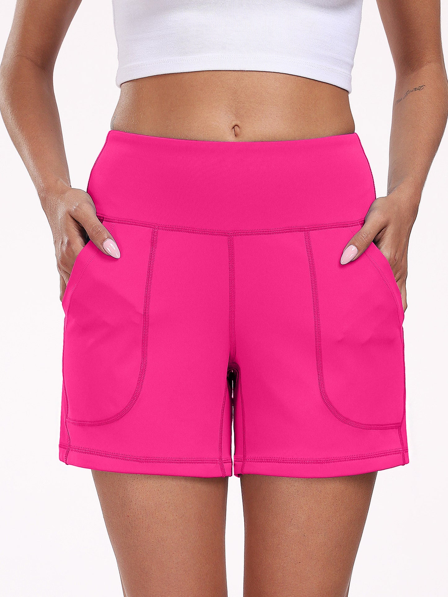NELEUS Womens Workout Shorts Wide Leg Yoga Shorts for Women Casual Summer Athletic Short with Pockets