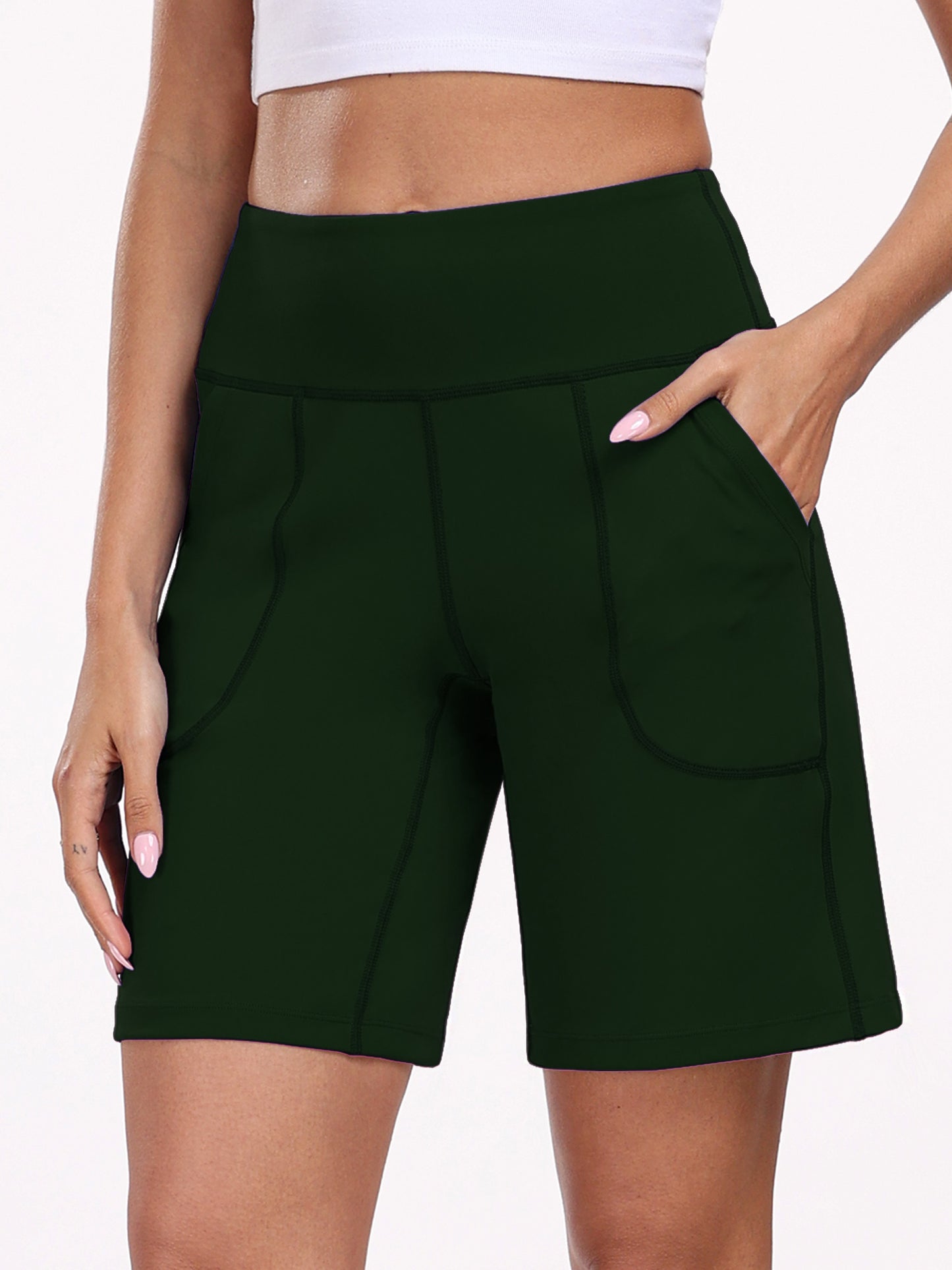 NELEUS Womens Workout Shorts Wide Leg Athletic Yoga Shorts High Waisted Short with Pockets