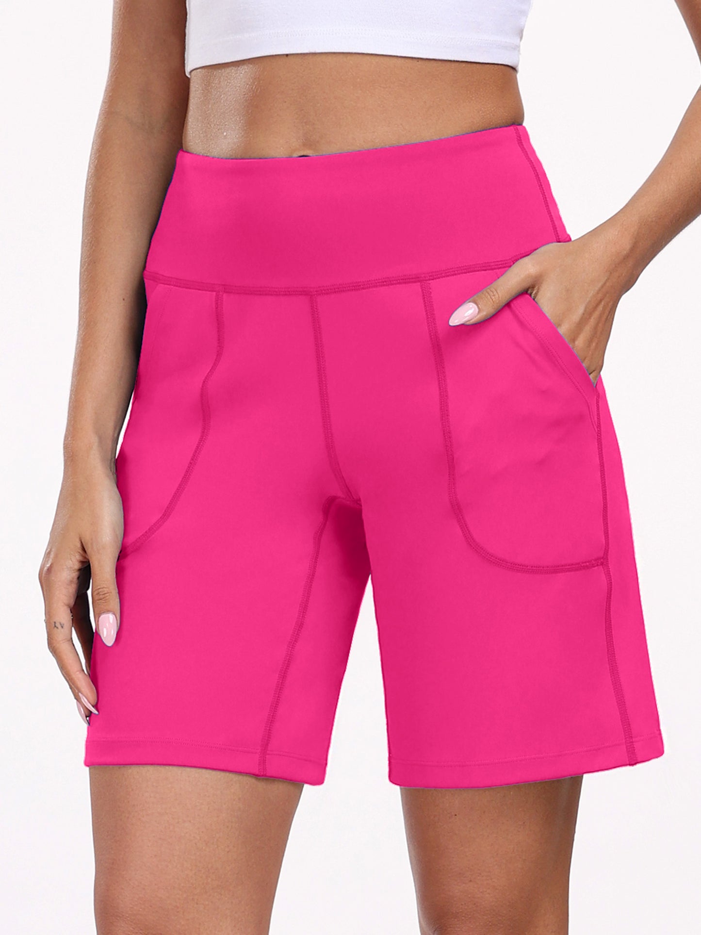 NELEUS Womens Workout Shorts Wide Leg Athletic Yoga Shorts High Waisted Short with Pockets