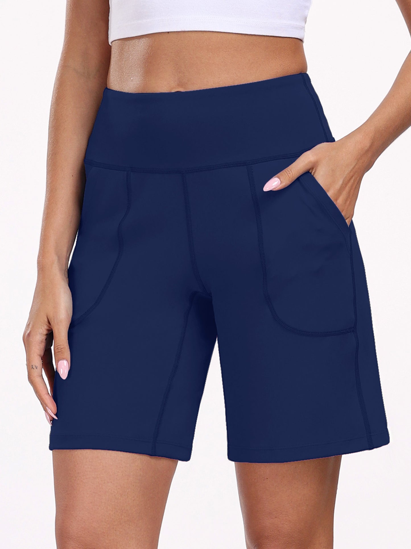 NELEUS Womens Workout Shorts Wide Leg Athletic Yoga Shorts High Waisted Short with Pockets
