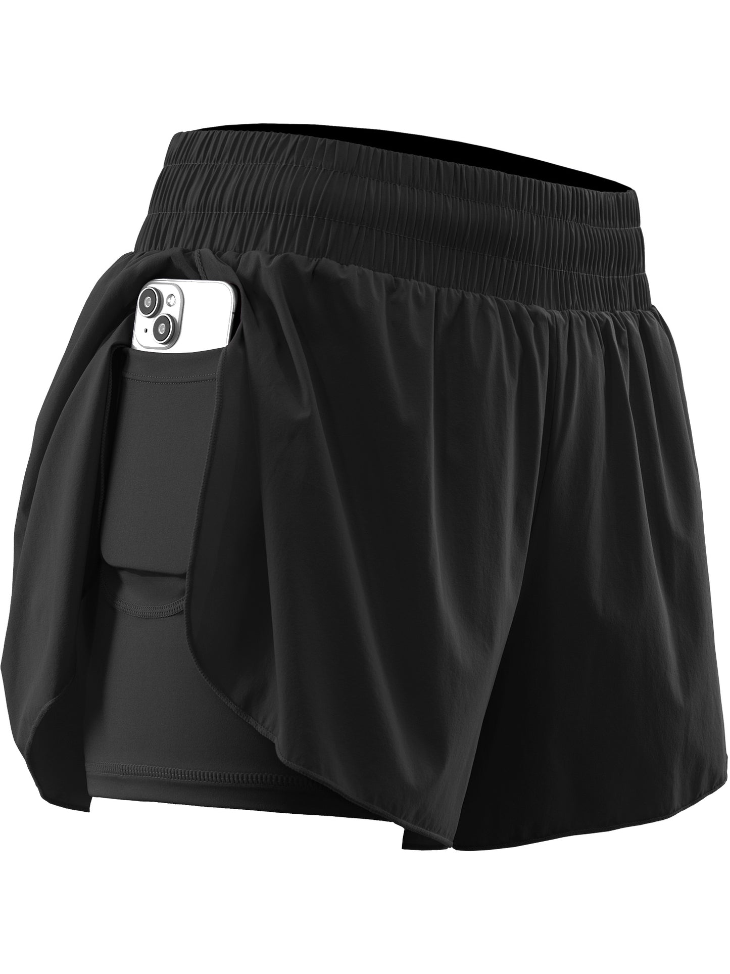 NELEUS Womens 2 in 1 Workout Yoga Shorts for Athletic Gym Running Casual Summer Short with Pocket