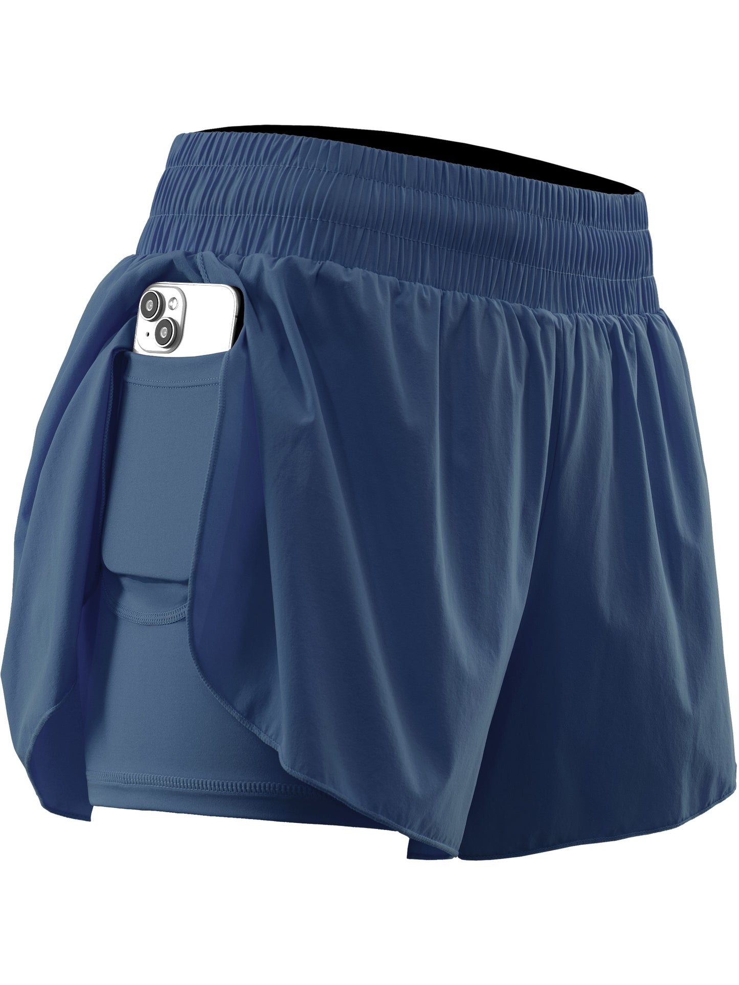 NELEUS Womens 2 in 1 Workout Yoga Shorts for Athletic Gym Running Casual Summer Short with Pocket
