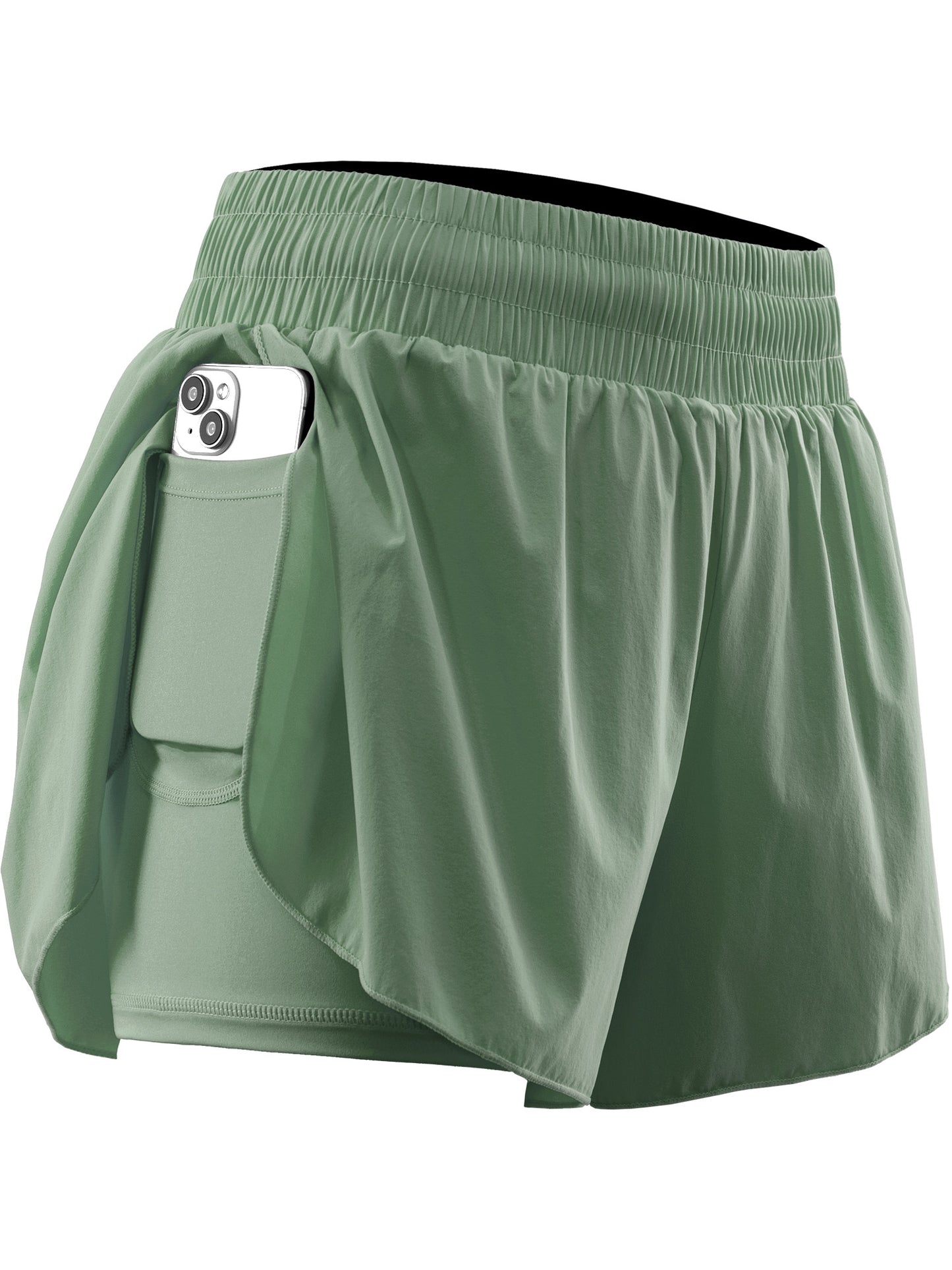 NELEUS Womens 2 in 1 Workout Yoga Shorts for Athletic Gym Running Casual Summer Short with Pocket