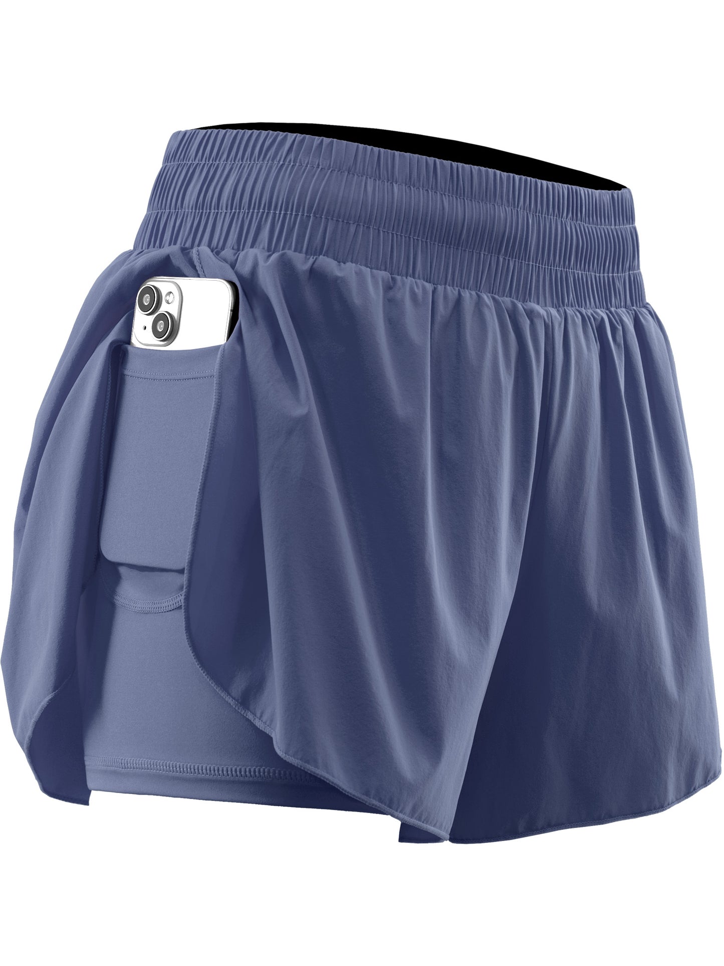 NELEUS Womens 2 in 1 Workout Yoga Shorts for Athletic Gym Running Casual Summer Short with Pocket