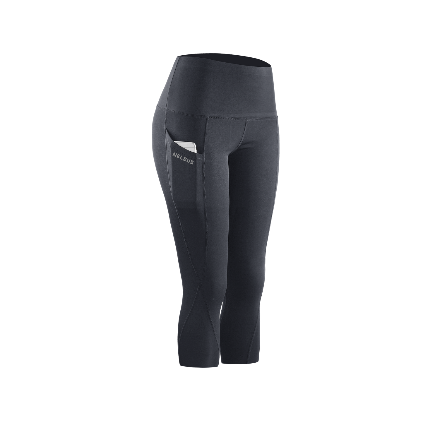 NELEUS Womens Tummy Control High Waist Capri Yoga Leggings with Pocket