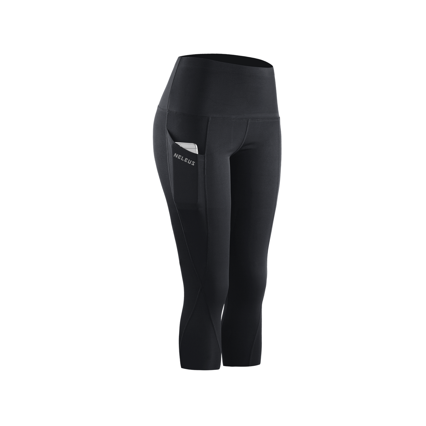 NELEUS Womens Tummy Control High Waist Capri Yoga Leggings with Pocket