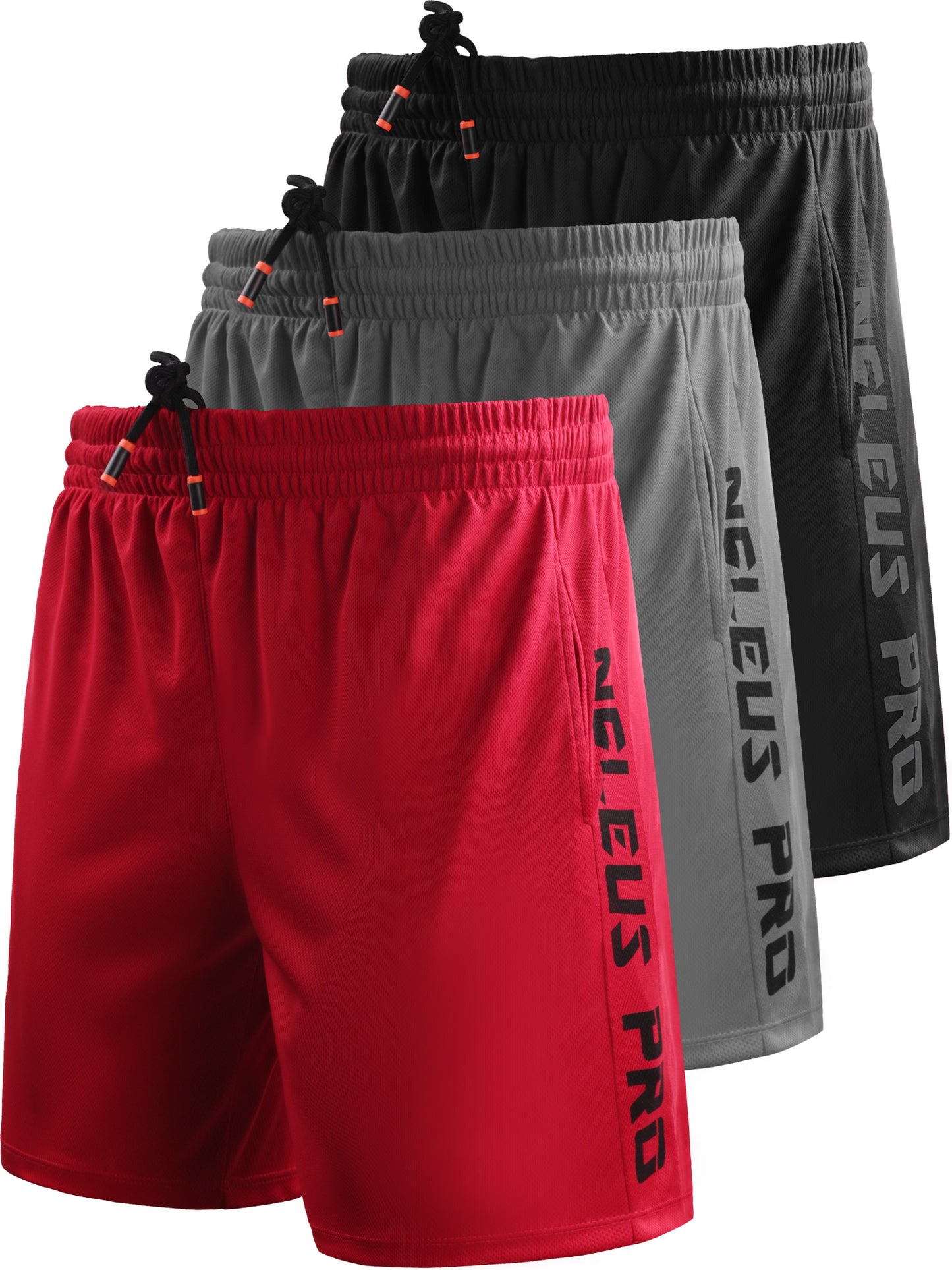 NELEUS Mens 7" Workout Running Shorts Athletic Shorts Lightweight with Pockets